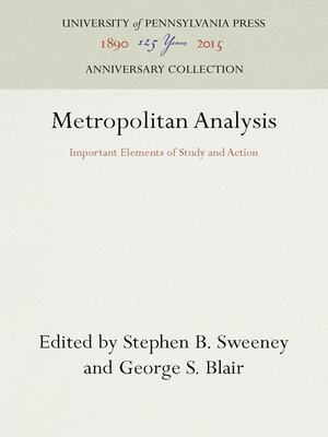 cover image of Metropolitan Analysis